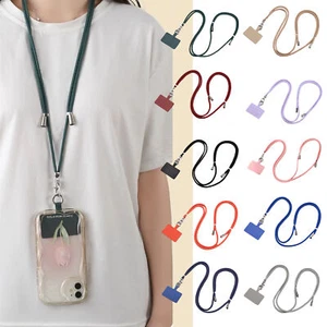 1 x étui universel pour téléphone portable lanière support écharpe collier sangle cordon de cou - Photo 1 sur 22