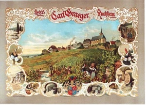 Original vintage poster GERMAN SPARKLING CHAMPAGNE c.1890 - Picture 1 of 1