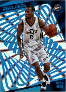 2015-16 Panini Revolution Sunburst Utah Jazz Basketball Card #34 Rodney Hood /75
