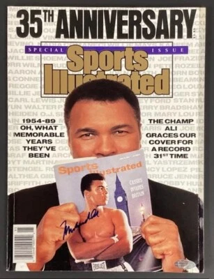 Muhammad Ali autographed Sports Illustrated Magazine 1989 Steiner Sports - Image 1 of 4