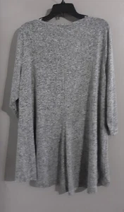 Woman’s Premise Studio 3/4 Sleeve Pullover Gray Tunic Top. Sz 3x - Picture 1 of 8