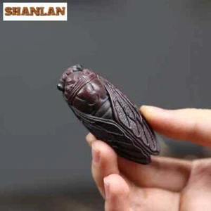 Cicada Yixing Arcilla Púrpura Té Mascota Oro Cicada Té Estatuilla Té Juego Adornos - Imagen 1 de 7