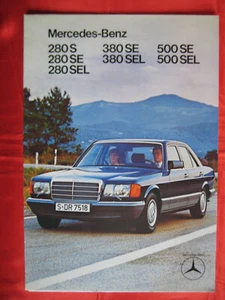 MERCEDES-BENZ S-Klasse W126 Prospekt Premieren Ausgabe von 08/1979 - Bild 1 von 5