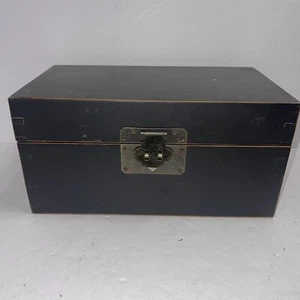 Vintage wooden dovetail box 12.5” x 7” 6" - Picture 1 of 8