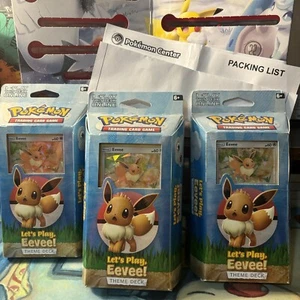 Pokémon Let's Play, Eevee! Mazo temático 2019 tarjeta coleccionable de cartas de Pokémon JCC sellada - Imagen 1 de 3
