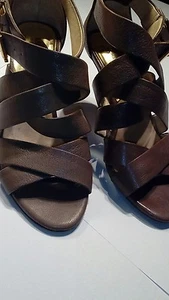 Michael kors leather strappy gladiator sandal size 6.5 m - Picture 1 of 8