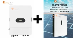 10Kw Hybrid Wechselrichter Wifi Felicity Solar Wifi 48V + 8,7Kwh Stromspeicher - Bild 1 von 19