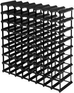 9 Tier 72 Bottle Wine Rack, Wooden Timber Wines Bottles Storage Racks Holder Fre - Picture 1 of 12