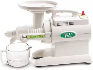 Extractor de jugo de masticación TriBest GreenStar GS3000 blanco de doble engranaje - Imagen 1 de 4