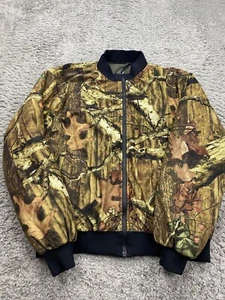 Browning Jacket Men Medium Mossy Oak Breakup Camo Reversible Thermolite Bomber - Picture 1 of 11