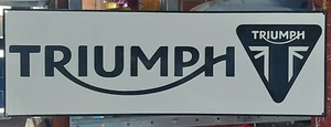 TRIUMPH ENAMEL SIGN REPRODUCTION (MADE TO ORDER) #309 - Picture 1 of 3