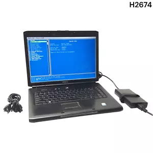 Dell Vostro 1500 Laptop Core 2 Duo 512 MB RAM No HDD No HDD Boots/Bios H2674 - Picture 1 of 15