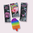 Party Set - Ice cream fidget popper, Glow Necklace, Sphere & LED balloons (NWOT)