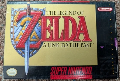 SNES Legend of Zelda: A Link to the Past  - Box, Manual, Map, Inserts - Image 1 of 4
