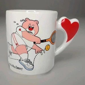 Vintage 1984 The Love Tasse "Tennis Pro Bear" Made In Korea - Bild 1 von 12