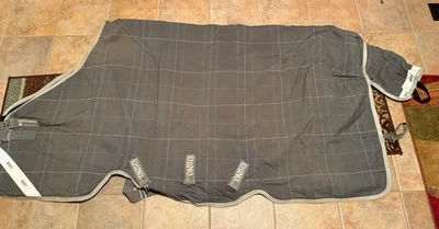 Horseware Rhino Original Turnout Lite (0 g) - Gris Cuadros - 78 (6'6") - Usado Foto 1 de 4