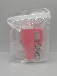 Mini Llavero Estilo 'Stanley Cup' para Mujer Bolso Colgante Llave Coche Rosa - Imagen 1 de 2