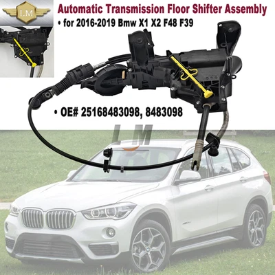Conjunto de palanca de cambios de piso de transmisión automática para BMW X1 X2 F48 F39 2016-2019 Foto 1 de 4