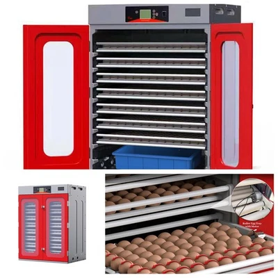 Incubadora de gabinete comercial de 1000 huevos con control automático de temperatura y humedad Foto 1 de 4