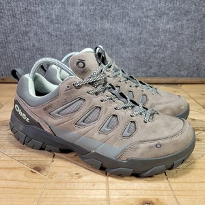 Oboz Low-Cut Sawtooth X Damen 8W WIDE B-Dry Wanderschuhe Leder braun grau - Bild 1 von 13