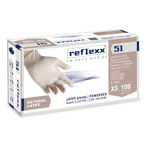 Einweg-Latex-Handschuhe Reflexx51 Mit Puder 100 Stk Reflexx - Bild 1 von 3