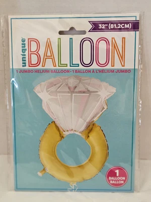 Anillo de diamantes Jumbo globo de helio Foto 1 de 4