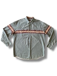 Vintage Roper Shirt Mens Size XL Southwestern Aztec Pearl Snap Button Down - Picture 1 of 23