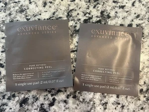 NEW 2 EXUVIANCE Advanced Series Pure Retinol Correcting Peel Samples - Picture 1 of 3
