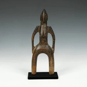 AFRIKANISCHE SCHLEUDER GESCHNITZT HOLZ MOSSI PEOPLE BURKINA FASO W AFRIKA 20. JH. - Bild 1 von 4