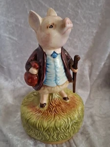 Schmid Beatrix Potter Pigling Bland Revolving Music Box - Picture 1 of 10