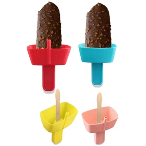 Kinder Eis Lolly Halter Tropfen freie Popsicle Halter Catcher 2-in-1 Requisiten - Bild 1 von 16