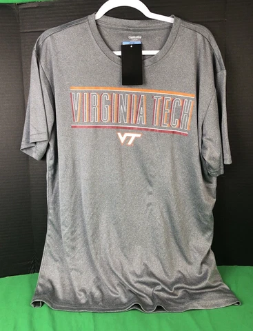 Captivating Virginia Tech Graphic Tee GREY XXLARGE Cover