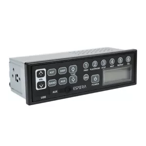12V 24V Excavator Radio AM FM w/ AUX USB Input for Sumitomo Komatsu Hitachi Kato - Picture 1 of 12