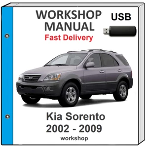 KIA SORENTO 2002 2003 2004 2005 2006 2007 2008 SERVICE REPAIR WORKSHOP MANUAL - Picture 1 of 1