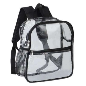 Clear Backpack Heavy Duty Bookbag See Through Backpack Transparent Plastic New - Picture 1 of 7