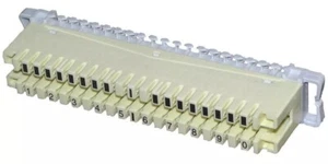 237A Tipo IDC 10 Paia Connettore Striscia di Sezionamento Terminale Crema/Bianco - Foto 1 di 1