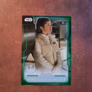 2-01-14 PWE 21 topps star wars battle plans #ga-1 green /99 princess leia organa - Picture 1 of 2