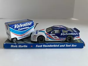Vintage 1997 Hot Wheels NASCAR Mark Martin Ford Thunderbird and Tool Box - Picture 1 of 18