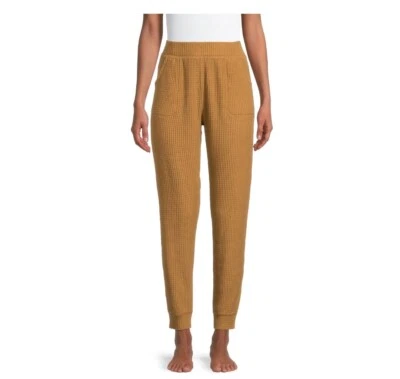 Nuevo Jogger para Mujer Secret Treasures Waffle Dormir Talla Mediana Cintura Elástica Marrón Foto 1 de 4