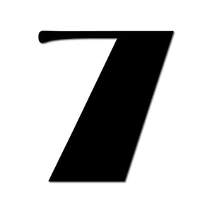 HOUSE NUMBER 7 Broadway Acrylic Large Floating Cool Stylish Modern Gloss DIY - Picture 1 of 17