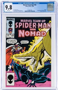 Marvel Team-Up #146 CGC 9.8 White Pages Spider-Man Nomad 1984 Captain America - Picture 1 of 3