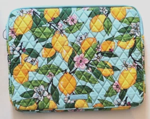 NWT Vera Bradley Laptop Sleeve Back to School Case Cover Bag in Lemon Grove - Picture 1 of 5