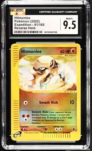 CGC 9.5 MINT+ Hitmonlee 2002 Expedition 81/165 Reverse Holo Pokemon Card - Picture 1 of 2
