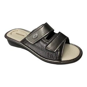SCARPE CIABATTE PANTOFOLA DONNA SANYCOM 1099 ECO PELLE GRIGIO ORIGINALE PE 2023 - Picture 1 of 6