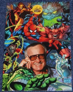 STAN LEE SIGNED POSTCARD~YAHOO~1999~MARVEL COMICS~NEAR MINT~COA - Picture 1 of 4