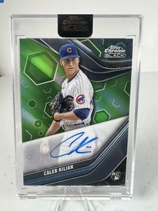 2023 Topps cromo negro caleb kilian verde refractor autógrafo automático/99 - Imagen 1 de 2