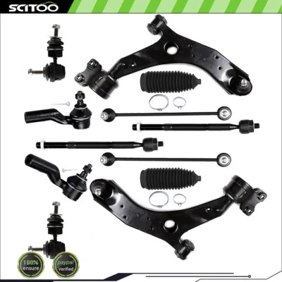 For 2004-2009 Mazda 3 Front Control Arm Suspension Tie Rod Replacement Sway Bar - Image 1 of 4