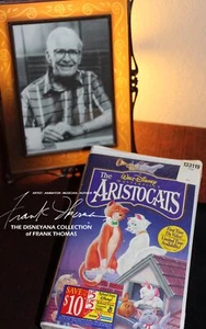THE ARISTOCATS Walt Disney Legend FRANK THOMAS Personal VHS Animation Collection - Imagen 1 de 8