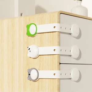 3 PACK CHILD STAFTY LOCK ANTI-PINCH CHILDPROOF BABY SOLID 180 DEGREES ADJUSTABLE - Picture 1 of 6