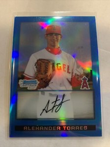 ALEXANDER TORRES 2009 BOWMAN CHROME PROSPECTS BLUE REFRACTOR #67/150 ANGELES RC